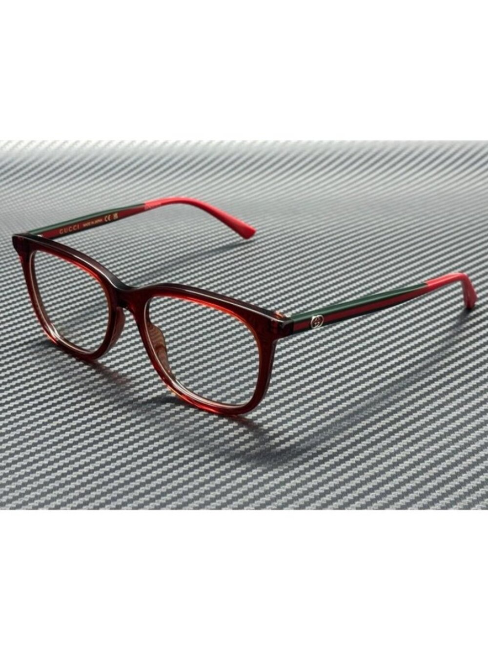 New Gucci Women Burgundy Green Eyeglasses 53-17-145